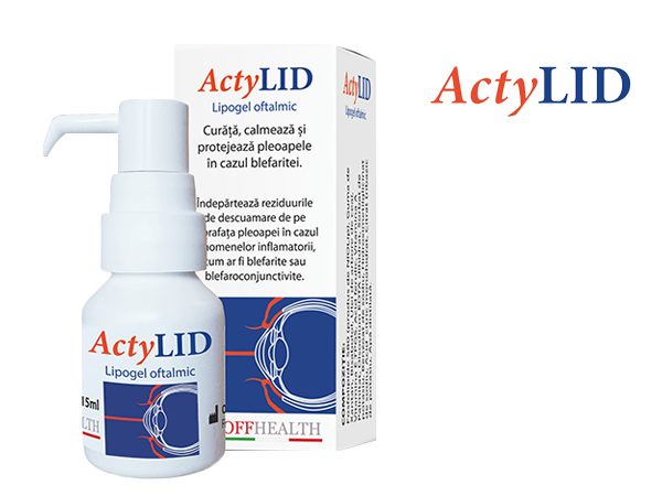 ActyLID ophthalmic lipogel box and tube for treating blepharitis