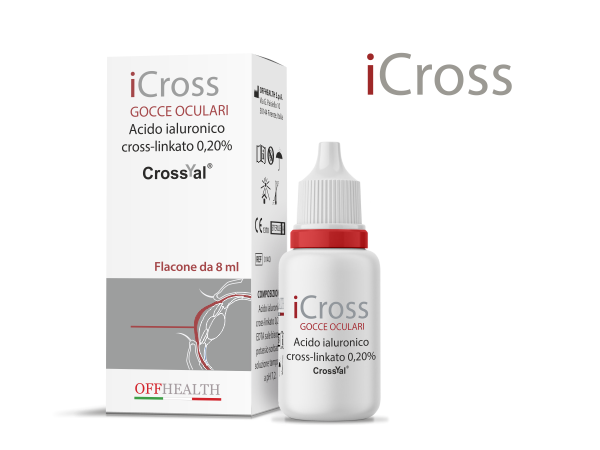 Cutia și flaconul soluției oftalmice iCross Cutia și flaconul soluției oftalmice iCross